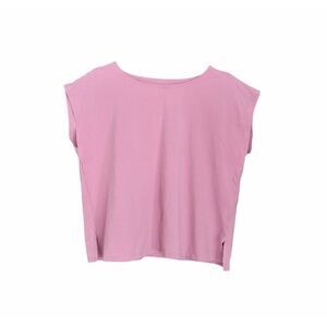 Eileen Fisher Organic Cotton Lilac Pink Purple Box Top Tee Women Size S